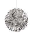 PUFF DECOR 16" SILVER FOIL