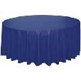 NAVY BLUE ROUND TABLECOVER
