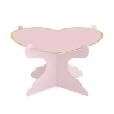 PINK GOLD HEART CAKE STAND