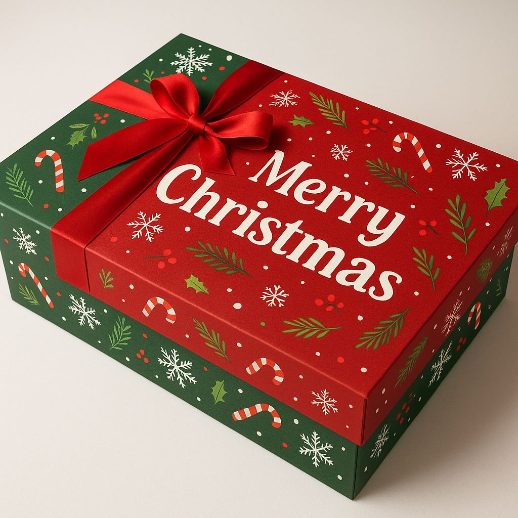 Lg Christmas Gift Boxes 11X17X5 In