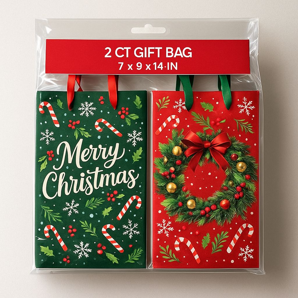2CT GIFT BAG 7x9x14 IN