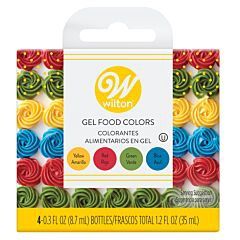 GEL FOOD COLOR SET, 4CT