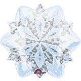 18" WHITE CHRISTMAS SNOWFLAKE
