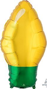 22" GOLD CHRISTMAS LIGHT BULB