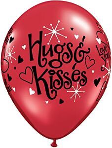 11" LOVE YOU HUGS  KISSES LTX