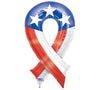 PATRIOTIC RIBBON BALLOON 36"