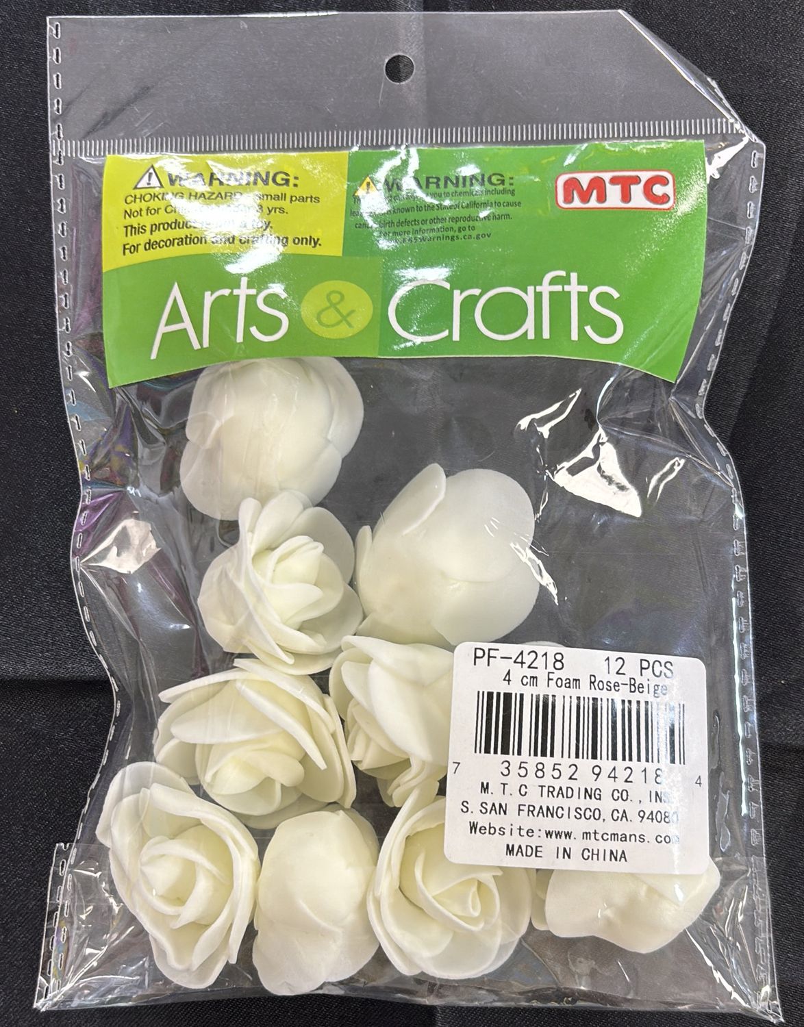 BEIGE FOAM ROSES