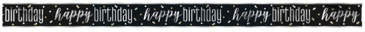 BANNER BLK/SLV HBD