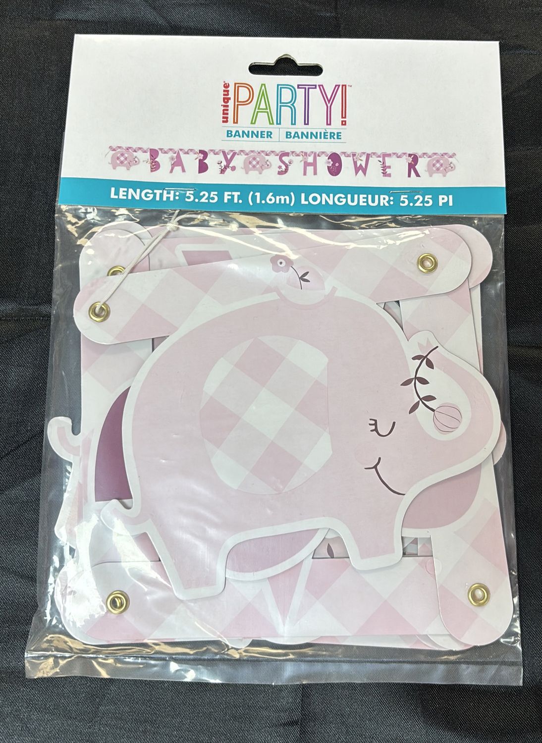 BANNER PINK ELEPHANT