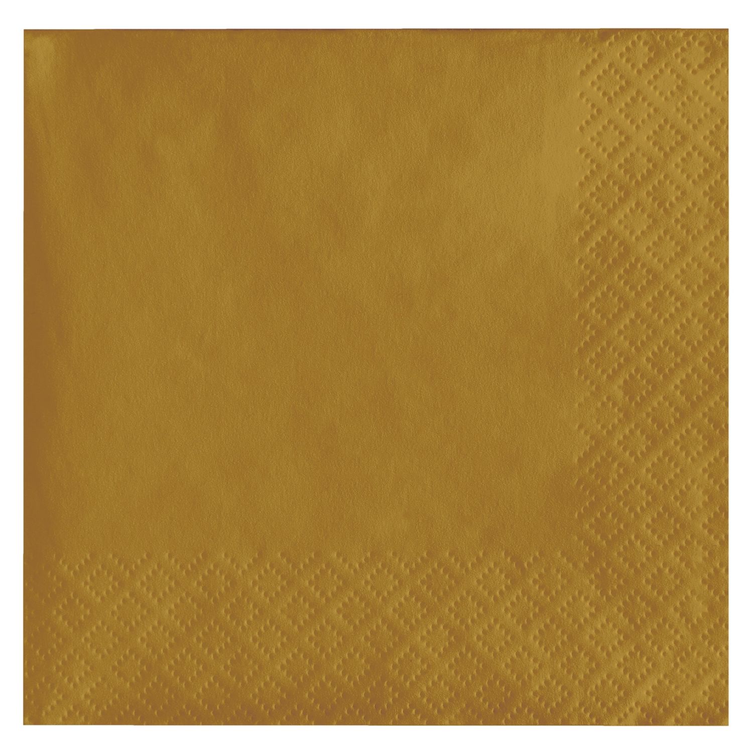 GLITTERING GOLD BEVERAGE NAPKIN 50CT