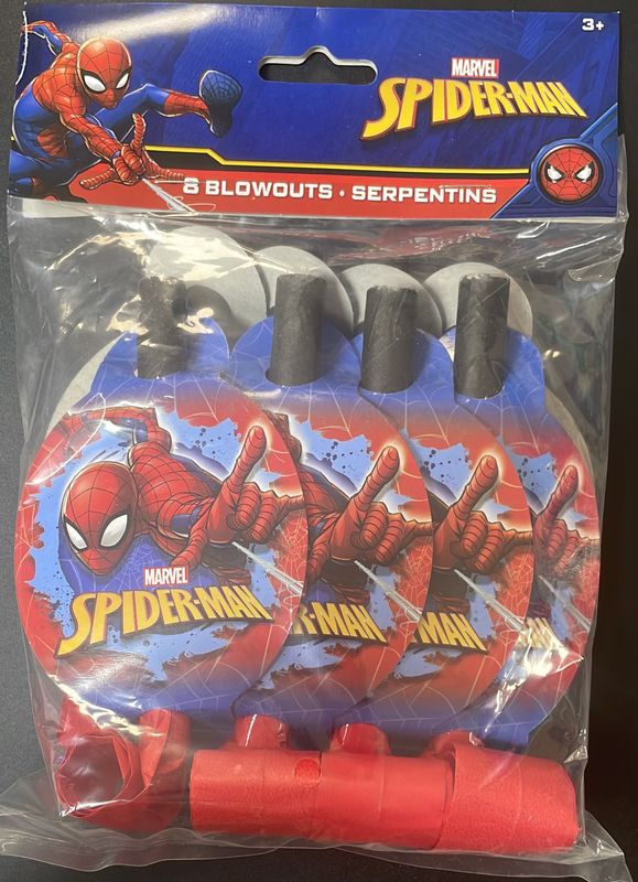 Spiderman Blowouts 8Ct