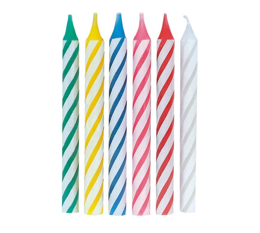 Candles Spiral Bday 12ct