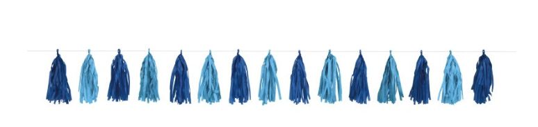 TASSEL GARLAND ROYAL BLUE 9FT