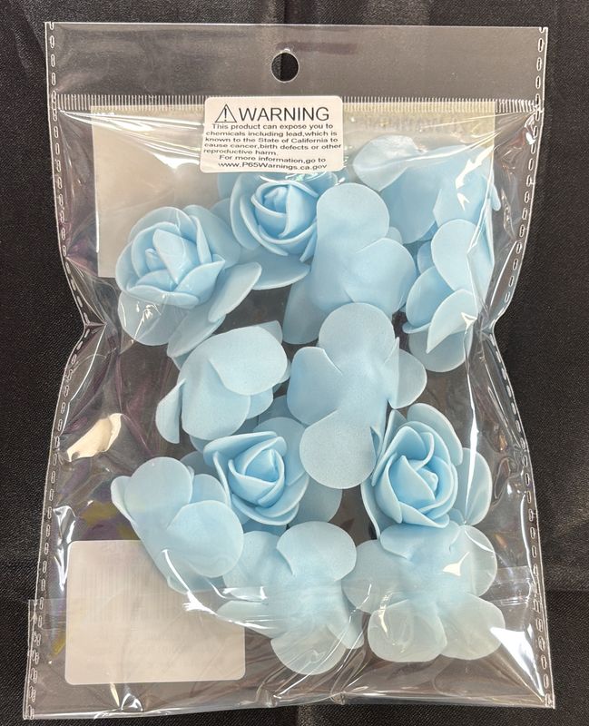 Light Blue Foam Roses