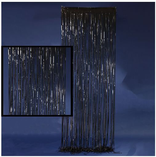 BLACK FOIL BACKDROP 40"X10'