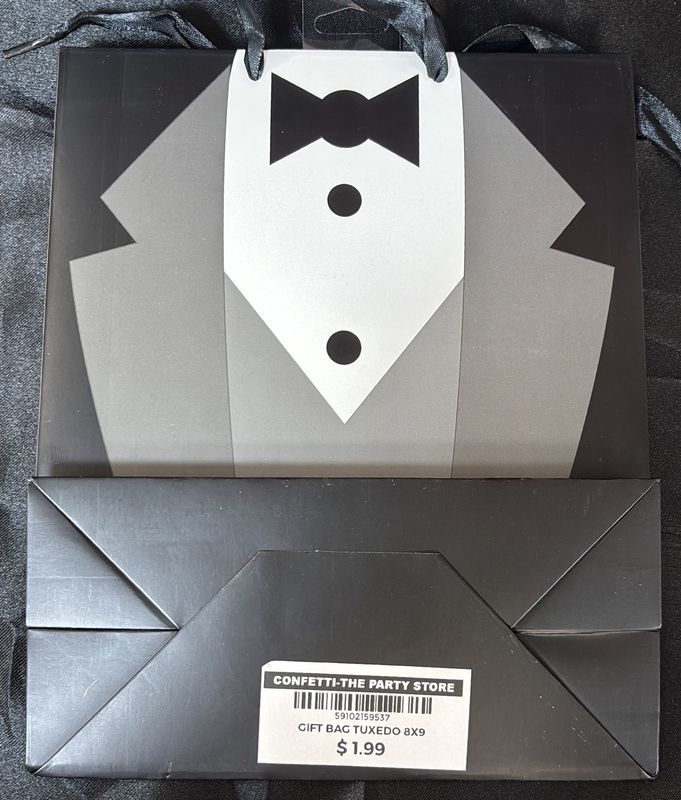 Gift Bag Tuxedo 8X9