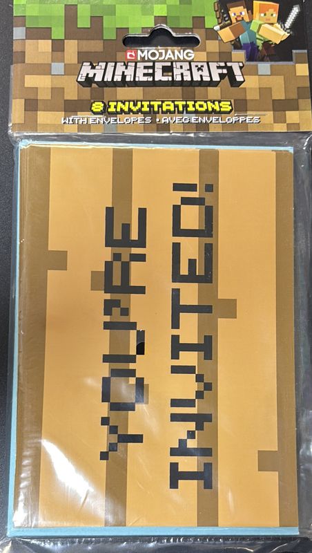 INVITATION MINECRAFT