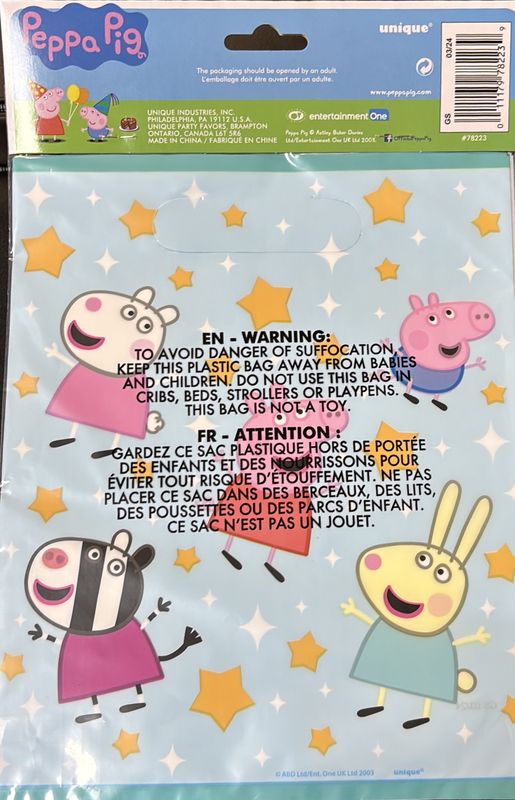 Peppa Pig Loot Bag