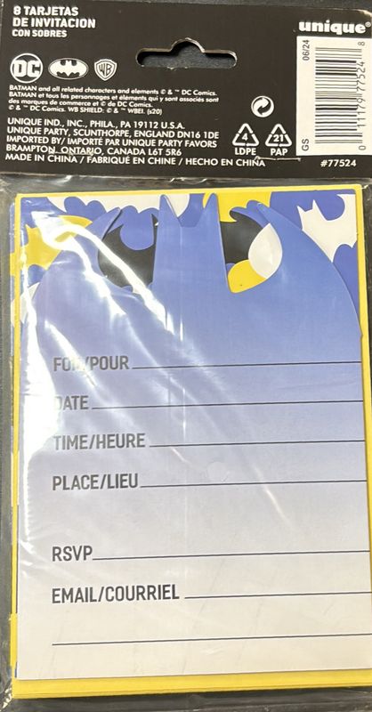 Batman Invitation
