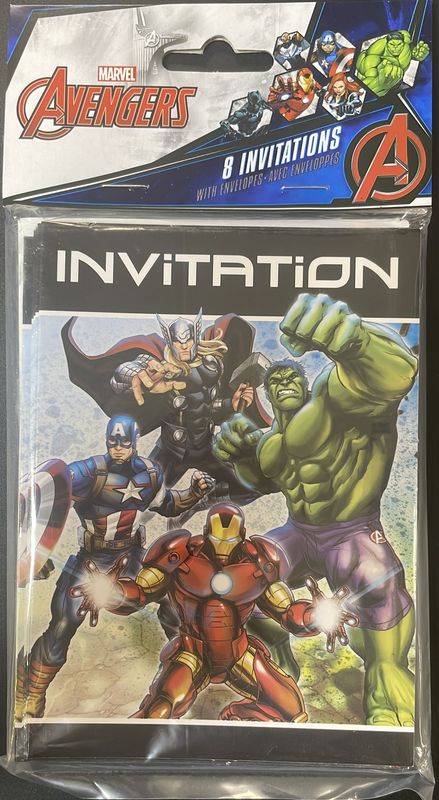 AVENGERS INVITATION