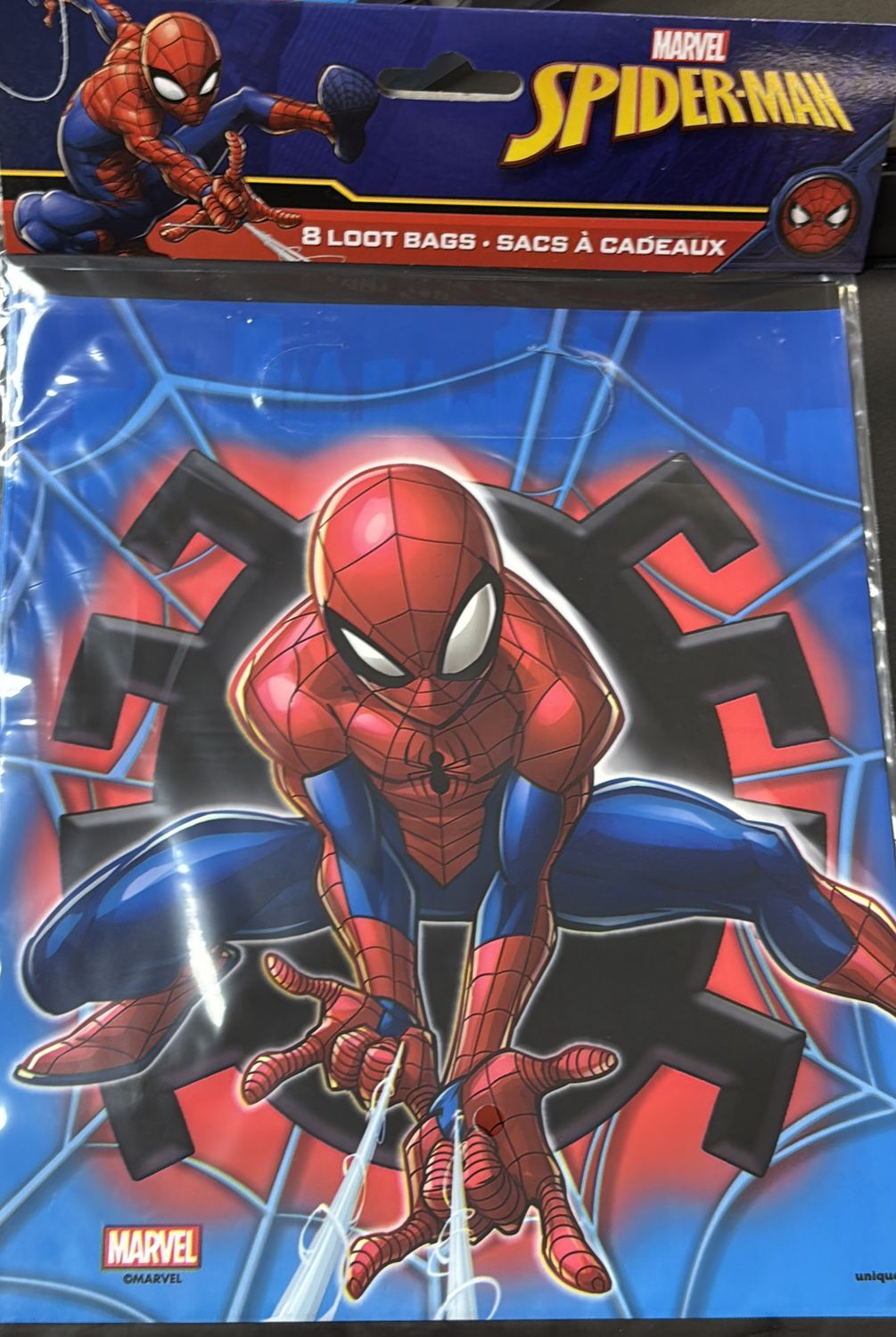 LOOT BAGS SPIDERMAN