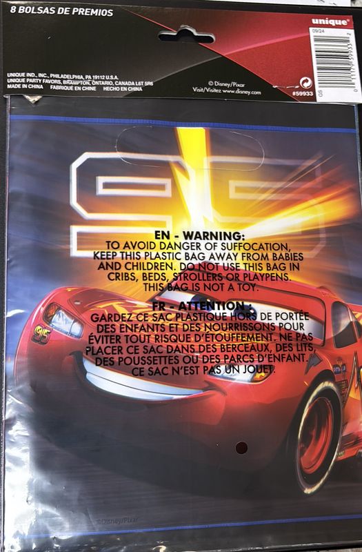 Cars Loot Bag
