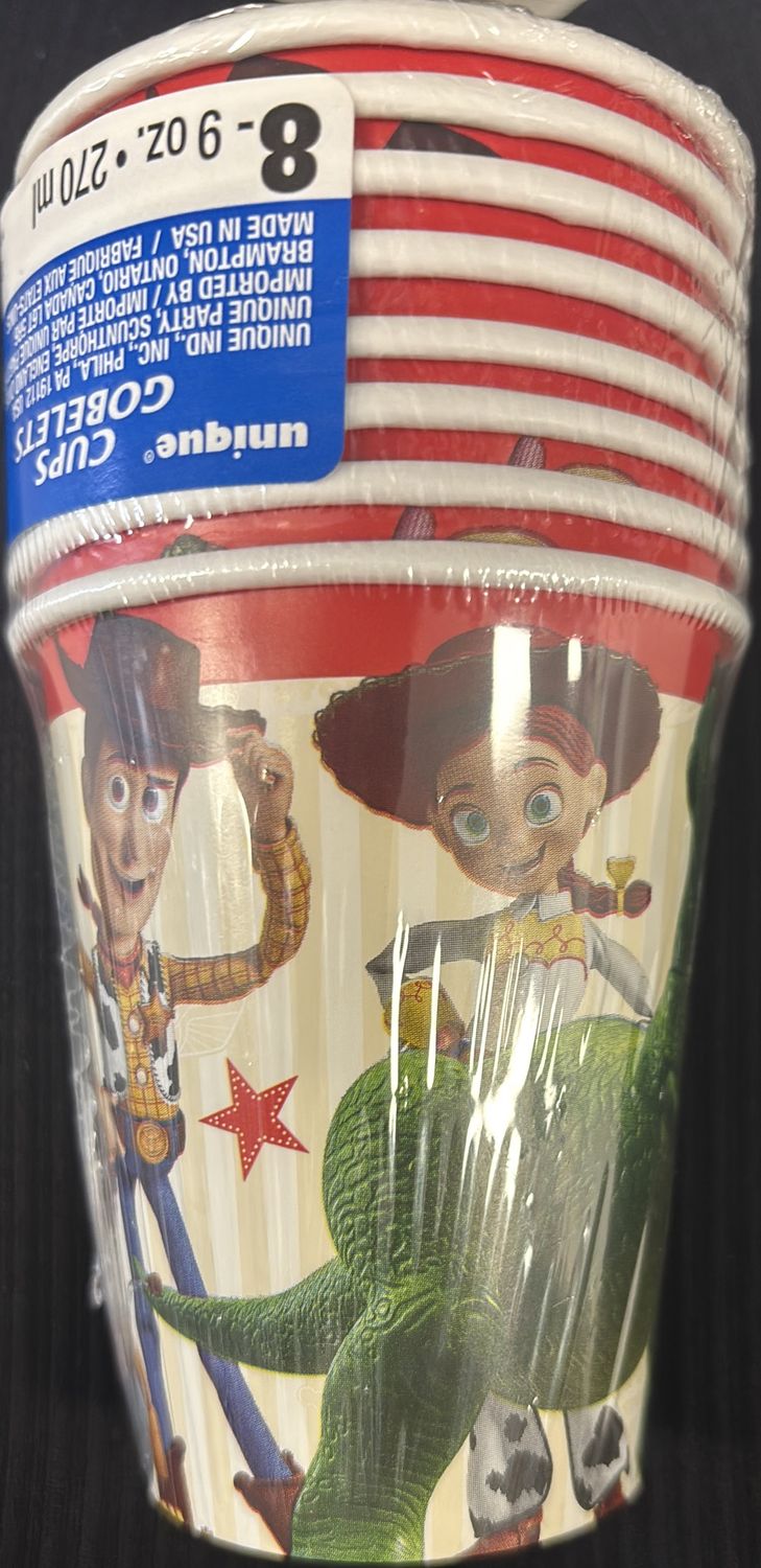 PAPER CUPS TOY STORY
