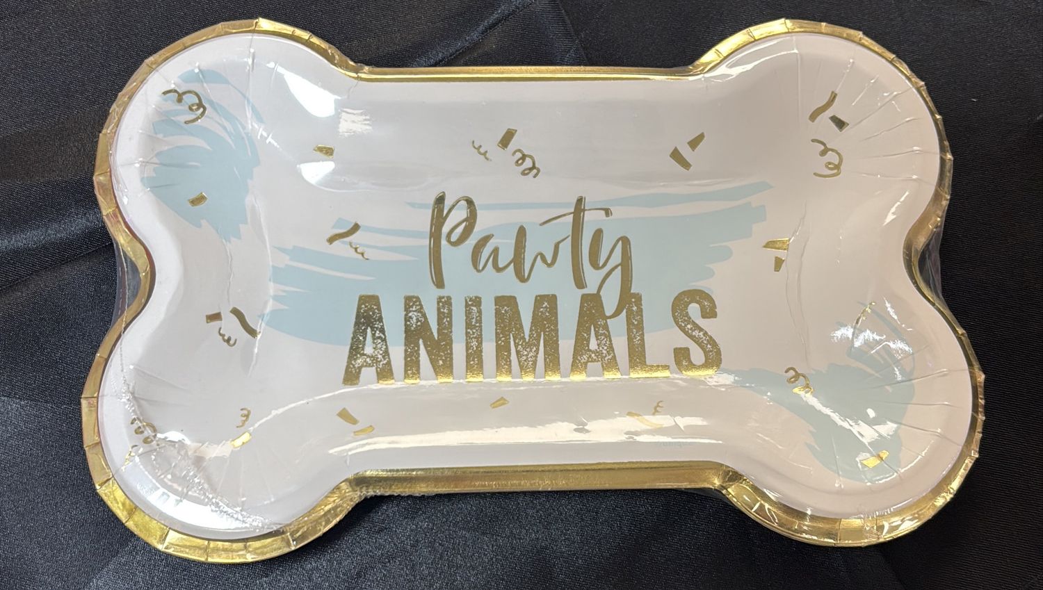 PAPER PLATE DOG BONE