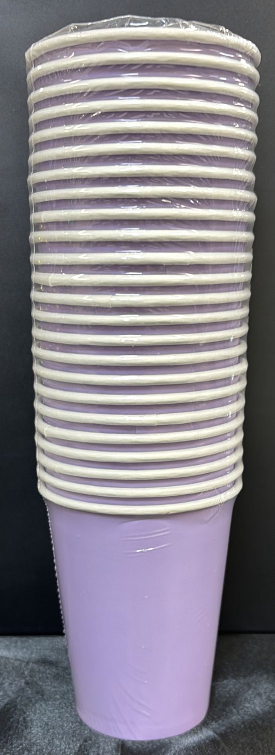 LUSCIOUS LAVENDER PAPER CUPS