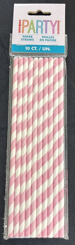 Lovely Pink Paper Straw