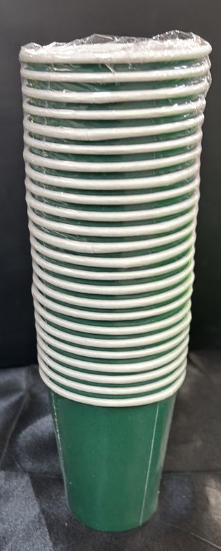 HUNTER GREEN PAPER CUPS
