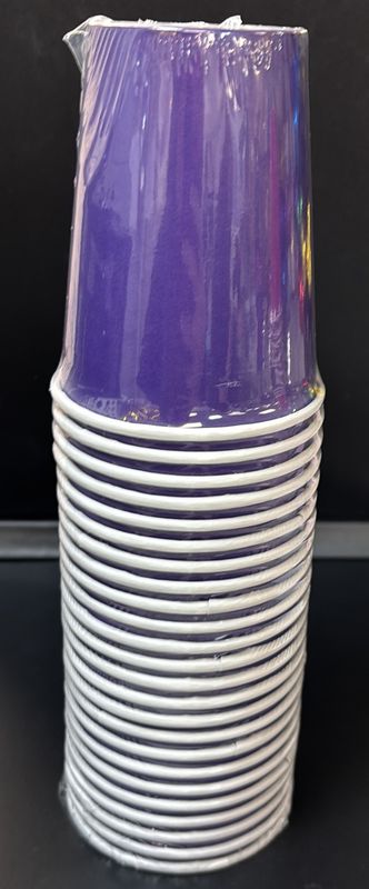 Purple Paper Cups 24Ct