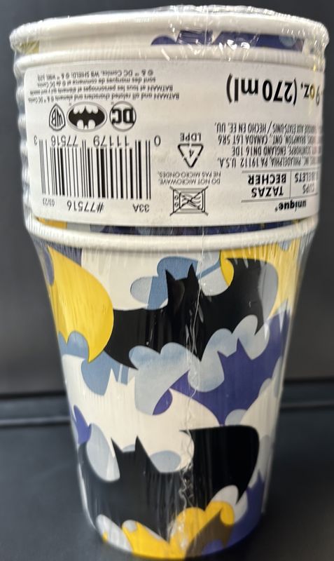 Batman Paper Cups