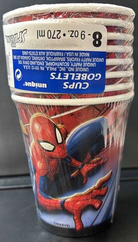 Spiderman Paper Cups