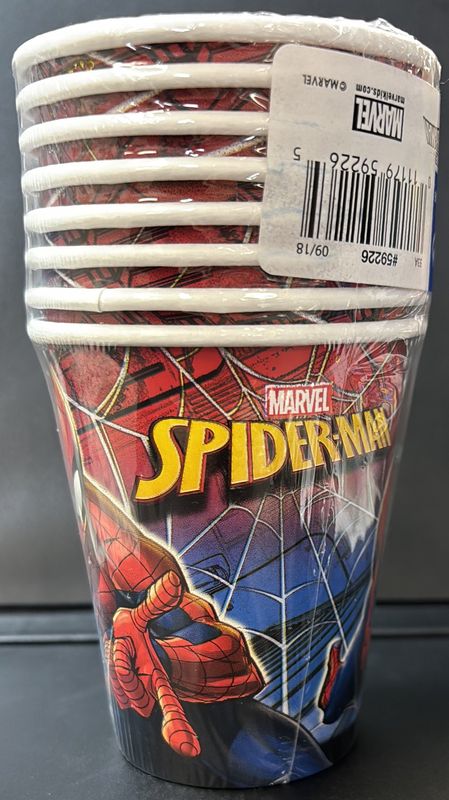 SPIDERMAN PAPER CUPS