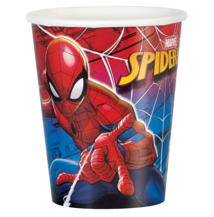 Spiderman Paper Cups 9oz 8ct