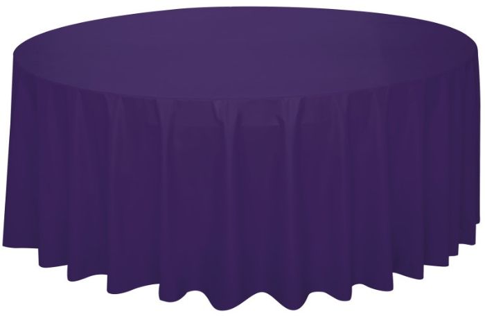 PURPLE ROUND TABLECOVER-U