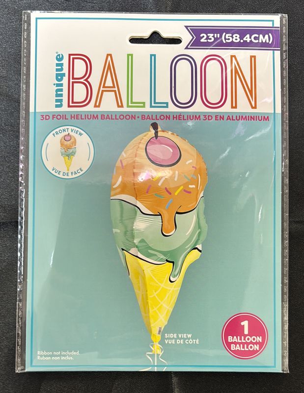 23" 3D FOIL ICE CREAM BALLOON