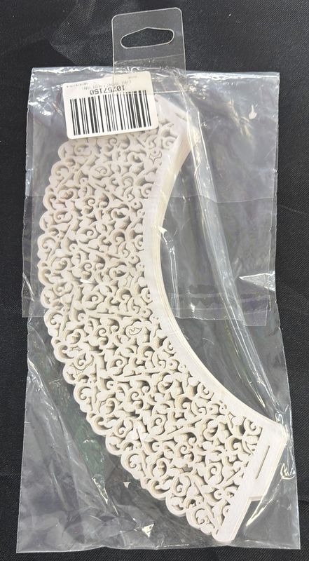 White Laser Cut Cupcake Wraps 25Ct