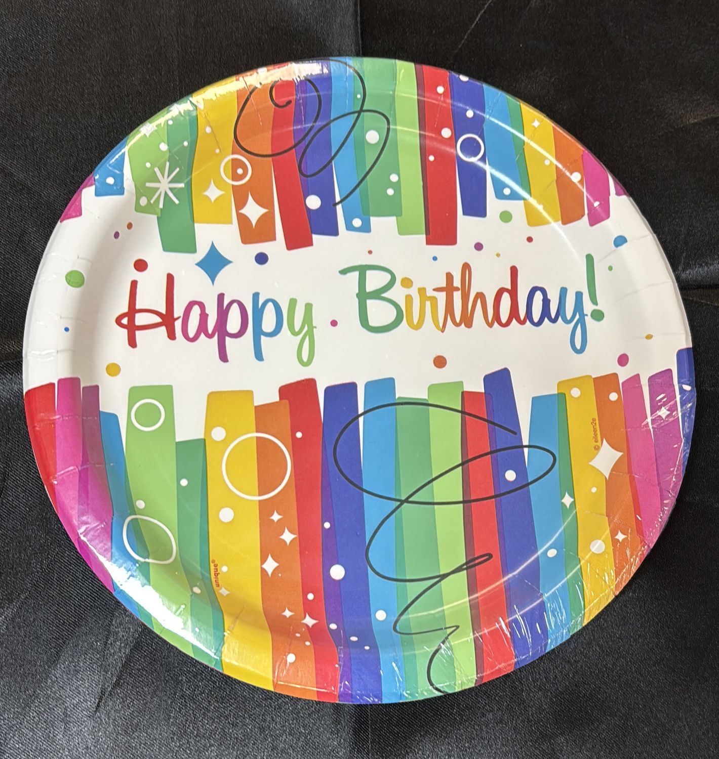 9" 8 HAPPY BIRTHDAY PLATE