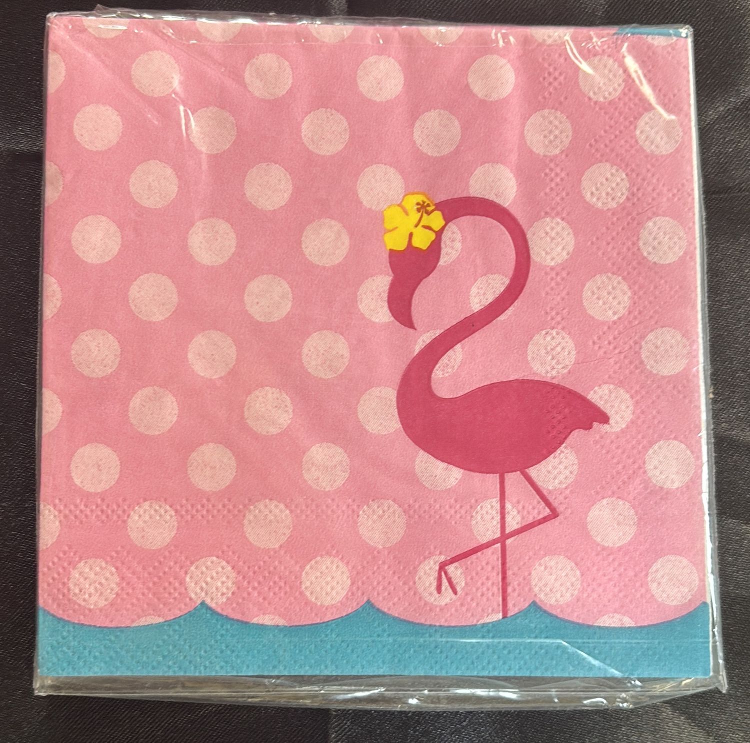 FLAMINGO BEVERAGE NAPKIN