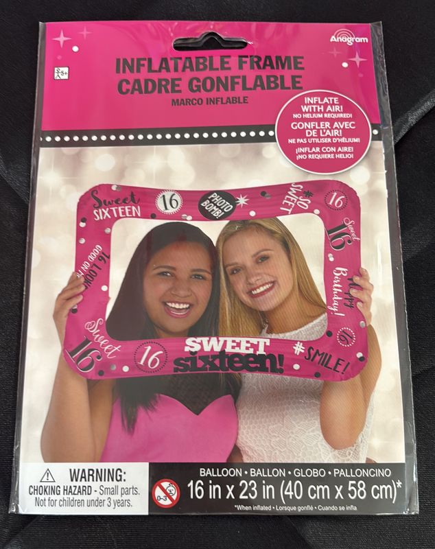 23" SELFIE FRAME SWEET SIXTEEN-P