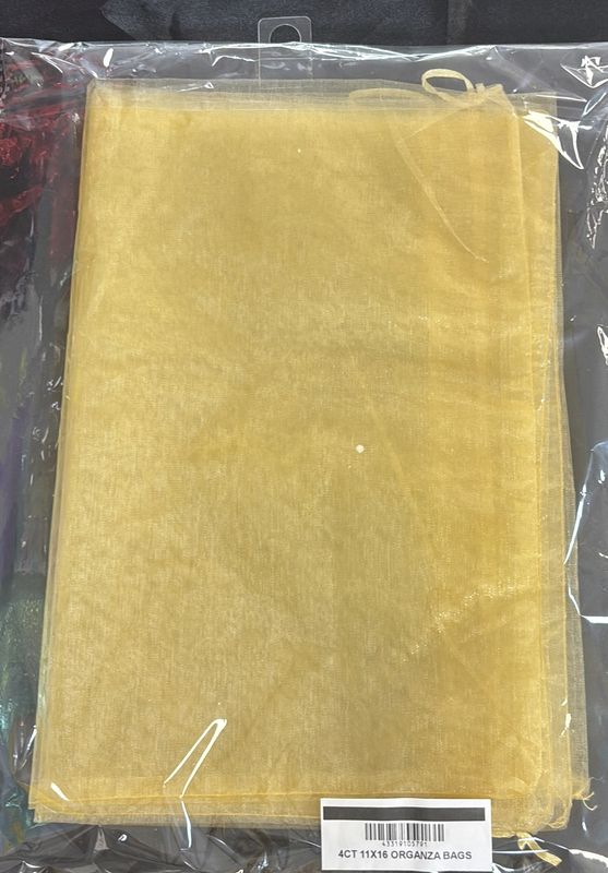 4Ct 11X16 Organza Bags