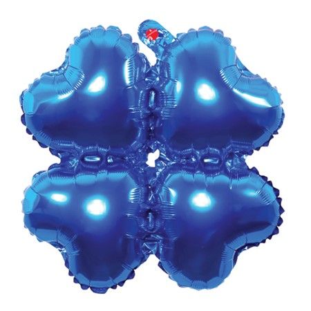 Baby Blue 18" Clover Shape Balloons