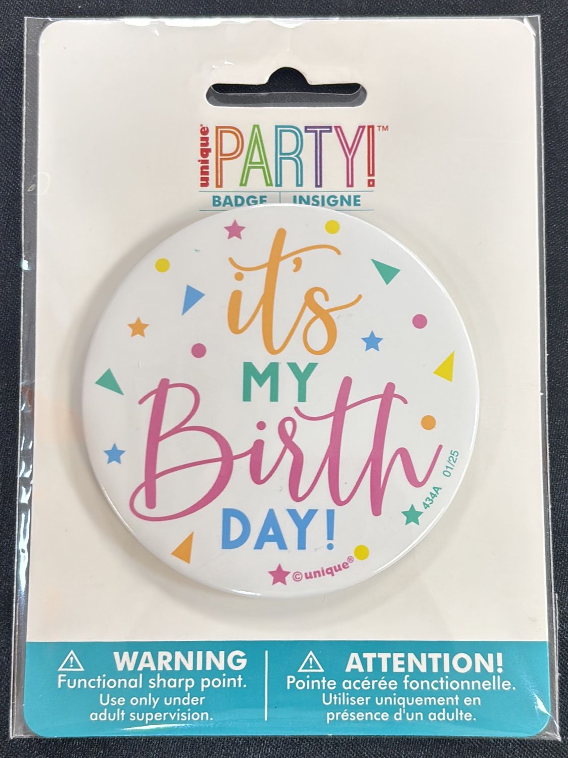 ITS MY BIRTHDAY BADGE