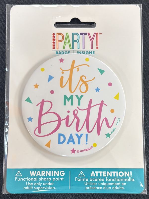 ITS MY BIRTHDAY BADGE