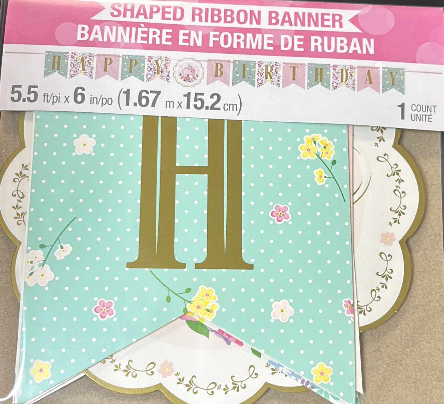 FLORAL TEA PARTY BANNER