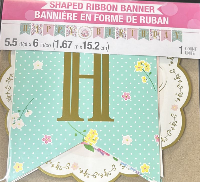 FLORAL TEA PARTY BANNER