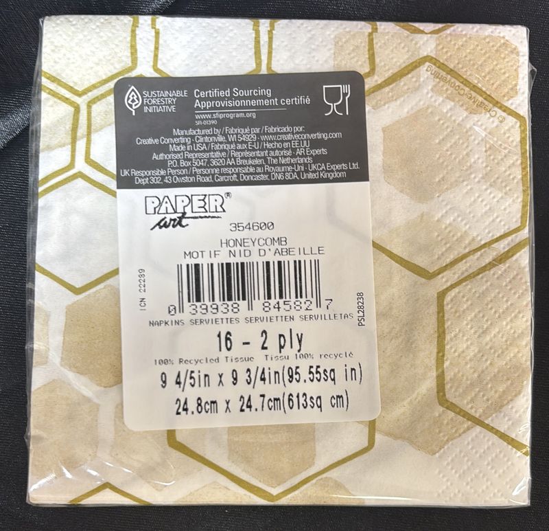 Beverage Napkin Honeycomb