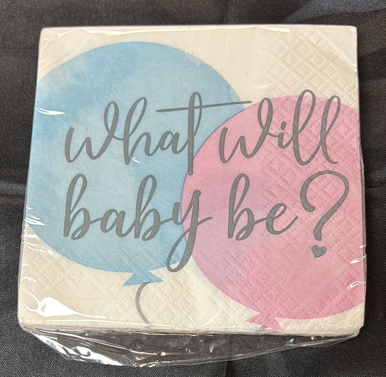 BEVERAGE NAPKIN GENDER REVEAL